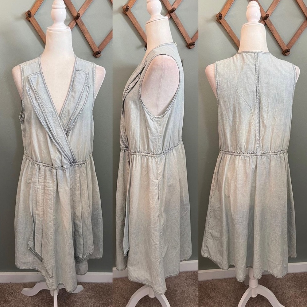 Maeve Denim Gray Sleeveless Dress